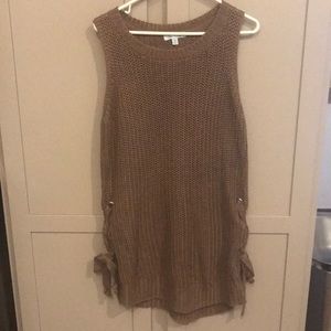 Sleeveless sweater dress